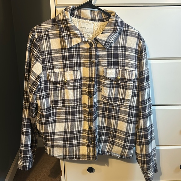 Women’s Lucky Brand Plaid Button Up - Picture 1 of 4